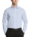 Michael Kors Men's Regular Fit Comfort Stretch Dress Shirt In Blue