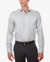 Michael Kors Men's Regular Fit Airsoft Non-iron Performance Dress Shirt In Grey Frost