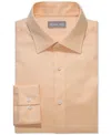 Michael Kors Men's Regular Fit Comfort Stretch Dress Shirt In Orange