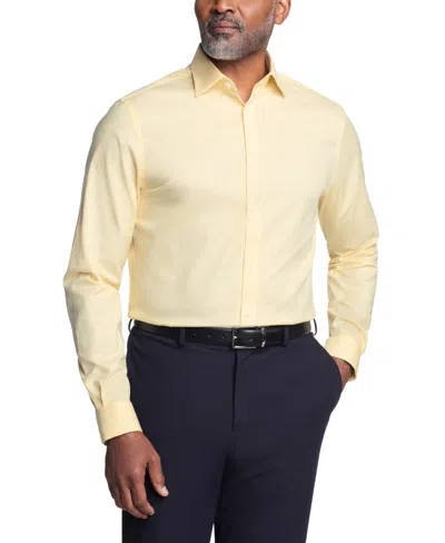 Michael Kors Men's Regular Fit Comfort Stretch Dress Shirt In Pineapple