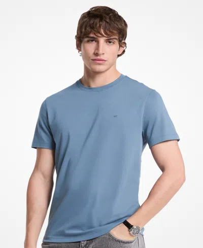 Michael Kors Men's Regular Fit Short Sleeves T-shirt In Blue
