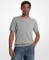Michael Kors Merino Wool Crewneck Tee In Gray