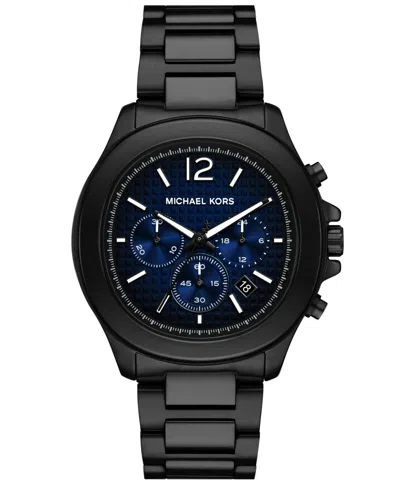 Michael Kors Men's Sage Chronograph Black Ip Stainless Steel Watch 42mm