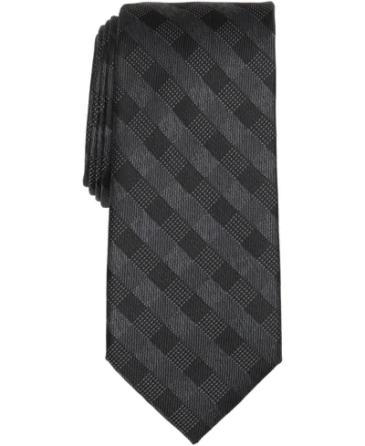 Michael Kors Men's Saige Check Classic Tie In Black