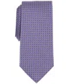 Michael Kors Men's Sandler Geo-pattern Tie In Lilac