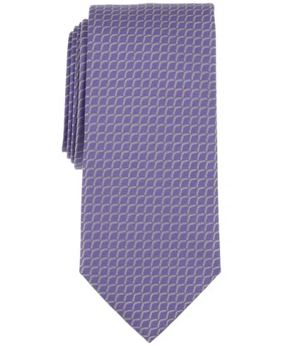 Michael Kors Men's Sandler Geo-pattern Tie In Lilac