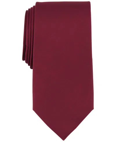 Michael Kors Men's Sapphire Solid Tie In Burgundy