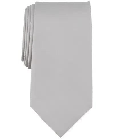 Michael Kors Men's Sapphire Solid Tie In Silver