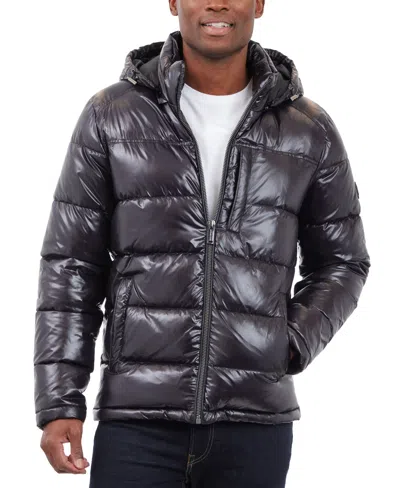Michael Kors Men's Shine Puffer Jacket In Black