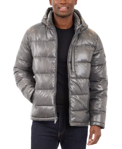 Michael Kors Men's Shine Puffer Jacket In Smoke