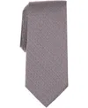 Michael Kors Men's Shone Geo-pattern Tie In Gray