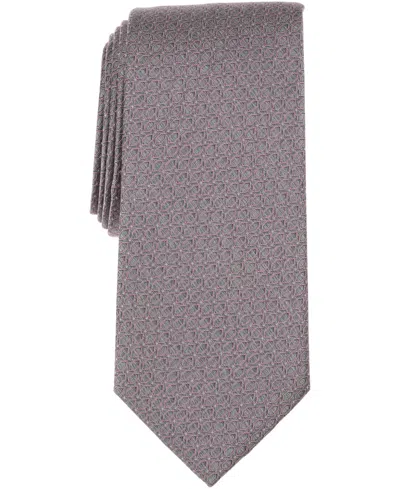 Michael Kors Men's Shone Geo-pattern Tie In Brown