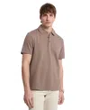 Michael Kors Stretch Cotton Polo Shirt In Brown