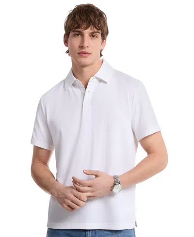 Michael Kors Men's Short Sleeve Bubble Knit Polo Shirt