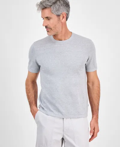 Michael Kors Men's Short Sleeve Crewneck Jersey T-shirt In Heather Grey