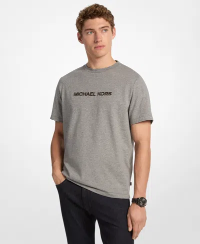 Michael Kors Logo T-shirt In Gray