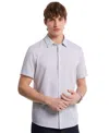 Michael Kors Men's Short Sleeve Mini Bowtie Print Button-front Shirt