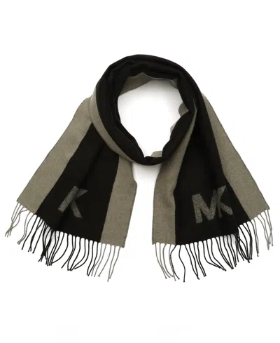 Michael Kors Men's Side Stripe Yarn Dye Scarf In Neutral