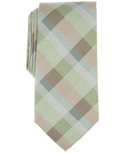 Michael Kors Men's Sikora Plaid Tie In Sage