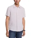 Michael Kors Men's Slim-fit Yarn-dyed Linen Shirt In Purple