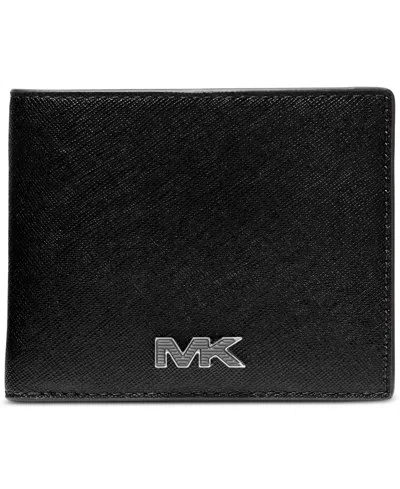 Michael Kors Men's Slim Logo Bill-fold Wallet In Black
