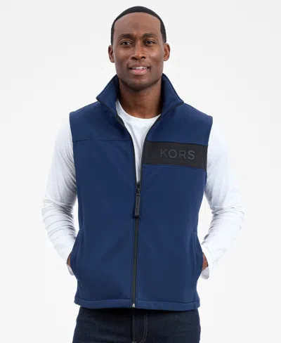 Michael Kors Men's Softshell Vest In Blue