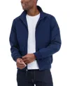Michael Kors Men's Solid-color Stand-collar Hipster Jacket In Blue