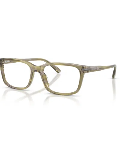 Michael Kors Men's Square Eyeglasses, Mk4188u In Green