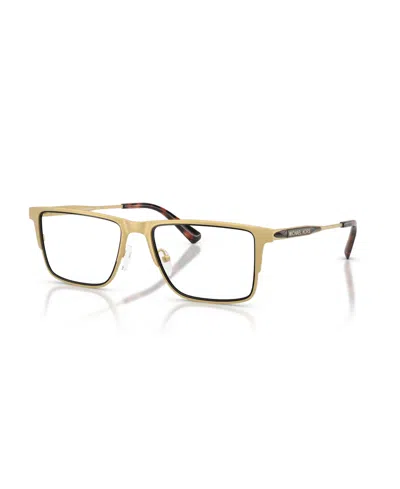 Michael Kors Men's Square Hidden Hills Eyeglasses, Mk3097 In Gold
