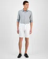Michael Kors Men's Stretch Moisture-wicking Shorts In White