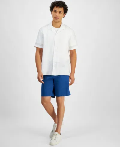 Michael Kors Men's Stretch Performance 9" Shorts In Ocean Blue