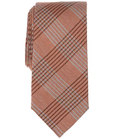 Michael Kors Men's Summer Plaid Tie In Orange