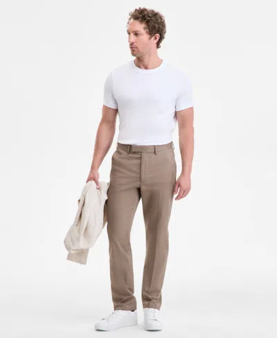 Michael Kors Men's Tab-front Tech Pants In Brown