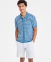 Michael Kors Men's Textured Stripe Shirt