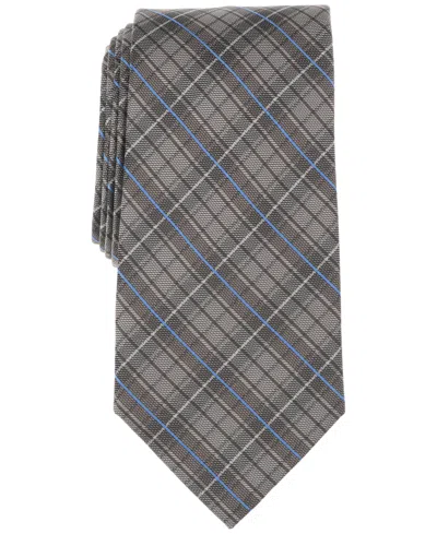 Michael Kors Men's Thompson Check Tie In Brown