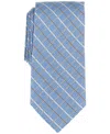 Michael Kors Men's Thorne Grid Tie In Lt Blue