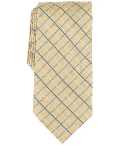 Michael Kors Men's Thorne Grid Tie In Yellow