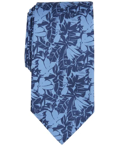 Michael Kors Men's Tonal Palm Tie In Blue