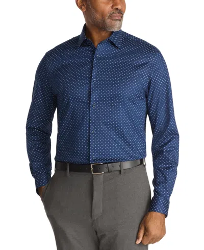 Michael Kors Men's Ultra Regular Fit Long Sleeve Dress Shirt In Blue