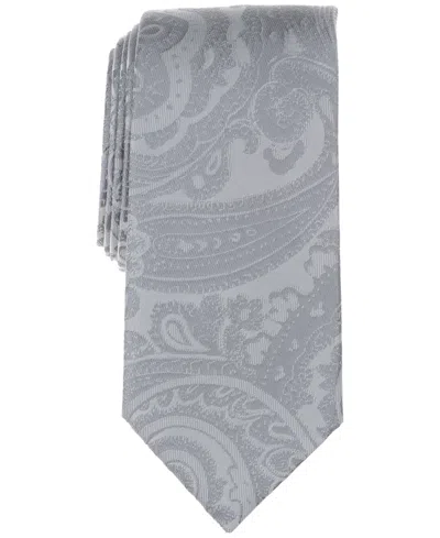 Michael Kors Men's Valera Textured Paisley Tie In Silver