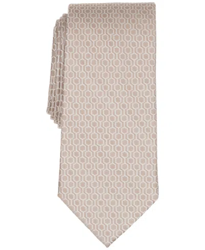 Michael Kors Men's Venture Geometric Tie In Neutral