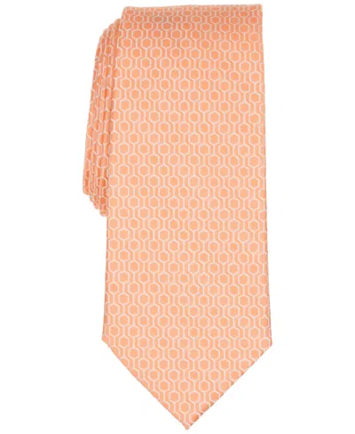 Michael Kors Men's Venture Geometric Tie In Orange