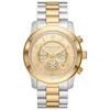 Michael Kors Oversized Runway Two-tone Mens Watch