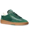 Michael Kors Wilton Leather And Suede Sneaker In Bosco Green