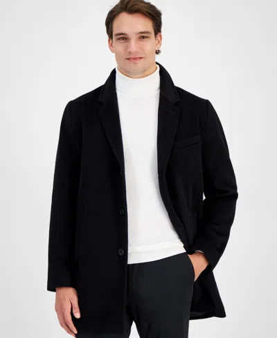 Michael Kors Men's Wool-blend Car Coat In Black