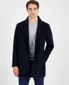 Michael Kors Men's Wool-blend Car Coat In Dark Navy