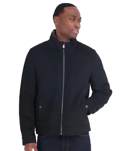 Michael Kors Men's Wool Hipster Trimmed Collar Jacket In Multi