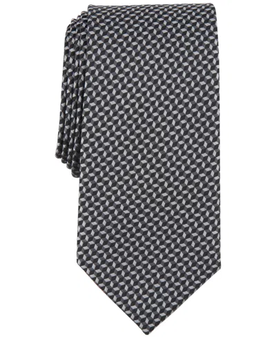 Michael Kors Men's Woven Neat Tie In Charcoal