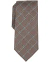 Michael Kors Men's Yarrow Grid Classic Tie In Brown