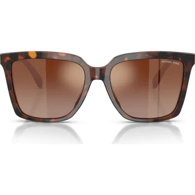 Michael Kors Menaggio 53mm Gradient Square Sunglasses In Brown